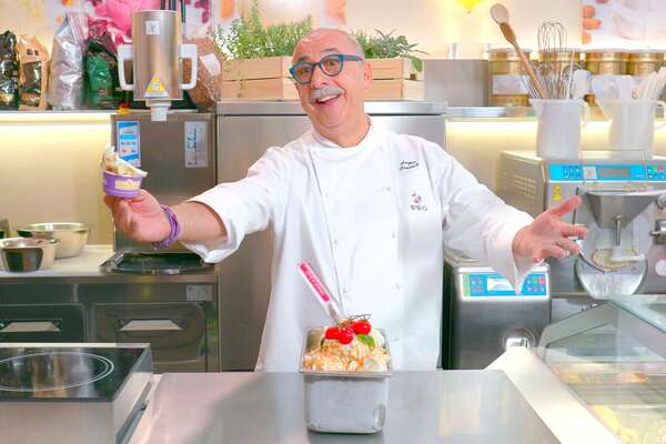 Gelato Cheesecake alla burrata e pomodorini di Sergio Dondoli su Acadèmia.tv